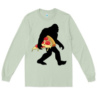 Bigfoot Carrying Pizza Long Sleeve Tee | Teevron