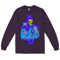 Plum skeletor's cat premium scoop csic las Long Sleeve Tee - artisFamous