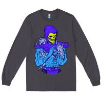Smoke skeletor's cat premium scoop csic las Long Sleeve Tee - artisFamous