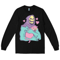 Black skeletor's cat premium scoop classic Long Sleeve Tee - artisFamous