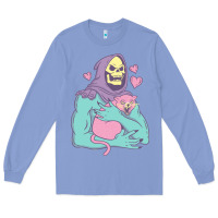 Colony Blue skeletor's cat premium scoop classic Long Sleeve Tee - artisFamous