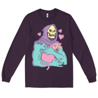 Plum skeletor's cat premium scoop classic Long Sleeve Tee - artisFamous