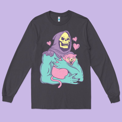 Skeletor's Cat Premium Scoop Classic Long Sleeve Tee Designed By Artisfamous