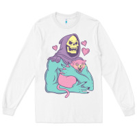 White skeletor's cat premium scoop classic Long Sleeve Tee - artisFamous