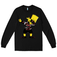 Black dabbing bart Long Sleeve Tee - artisFamous