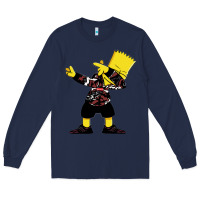 Navy dabbing bart Long Sleeve Tee - artisFamous
