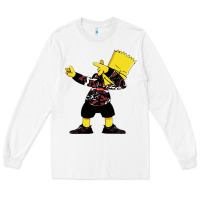 White dabbing bart Long Sleeve Tee - artisFamous