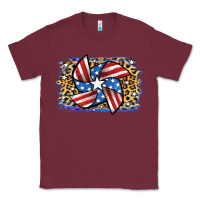 Burgundy 4th of July Pinwheel Classic Tee - Jasminsmagicworld