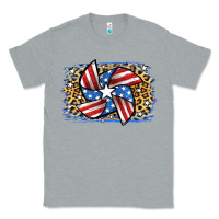 Heather Grey 4th of July Pinwheel Classic Tee - Jasminsmagicworld