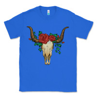 True Royal bull skull with roses Classic Tee - Artiststas