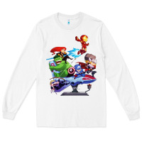 White superheroes Long Sleeve Tee - artisFamous