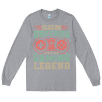 Heather Grey SON BROTHER GAMING LEGEND Long Sleeve Tee - artisFamous