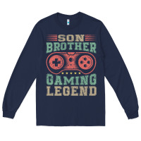 Navy SON BROTHER GAMING LEGEND Long Sleeve Tee - artisFamous