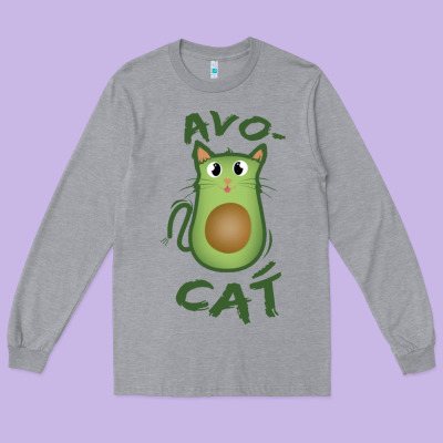 Avocat Long Sleeve Tee Designed By Artisfamous