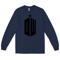 Navy dr who tshirt Long Sleeve Tee - artisFamous