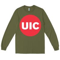 Army Green UIC College Long Sleeve Tee - artisFamous