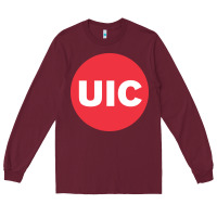 Burgundy UIC College Long Sleeve Tee - artisFamous