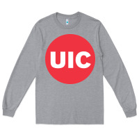 Heather Grey UIC College Long Sleeve Tee - artisFamous