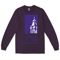 Plum Western Illinois College Long Sleeve Tee - artisFamous