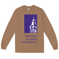 Toasted Coconut Western Illinois College Long Sleeve Tee - artisFamous