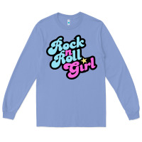 Colony Blue rock n roll girl Long Sleeve Tee - artisFamous