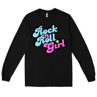 Black rock n roll girl Long Sleeve Tee - artisFamous