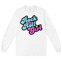 White rock n roll girl Long Sleeve Tee - artisFamous