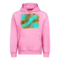 Fuchsia Pink Turquoise Leopard Background Urban Hoodie - Jasminsmagicworld