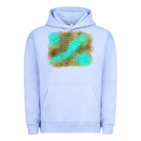 Turquoise Leopard Background Urban Hoodie | Teevron