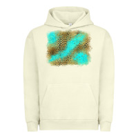Pigment Pistachio Turquoise Leopard Background Urban Hoodie - Jasminsmagicworld