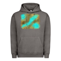 Pigment Tornado Turquoise Leopard Background Urban Hoodie - Jasminsmagicworld