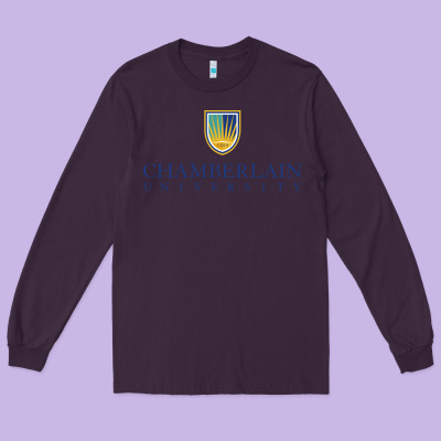 Chamberlain College Nursing Long Sleeve Tee Designed By Artisfamous