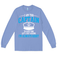 Colony Blue captain funny boating sailing Long Sleeve Tee - artisFamous
