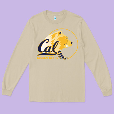 Cal Col Golden Long Sleeve Tee Designed By Artisfamous