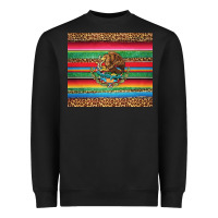 Black serape leopard mexican Heavyweight Sweatshirt - Jasminsmagicworld