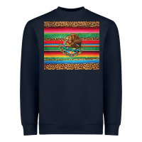 Navy serape leopard mexican Heavyweight Sweatshirt - Jasminsmagicworld