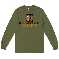 Army Green Kalamazoo College Long Sleeve Tee - artisFamous