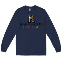 Navy Kalamazoo College Long Sleeve Tee - artisFamous