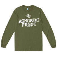 Army Green agnostic font Long Sleeve Tee - artisFamous