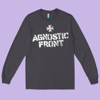 Agnostic Font Long Sleeve Tee Designed By Artisfamous