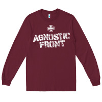 Burgundy agnostic font Long Sleeve Tee - artisFamous