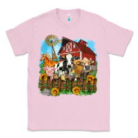 Bubblegum Pink farm life olivia Classic Tee - OliviaCreatesArt