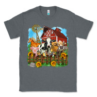 Charcoal Heather farm life olivia Classic Tee - OliviaCreatesArt
