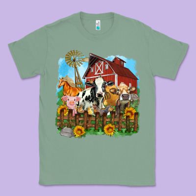 Farm Life Olivia Classic Tee Designed By Oliviacreatesart