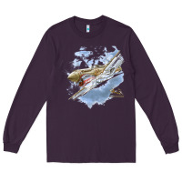 Plum flying tigers Long Sleeve Tee - artisFamous