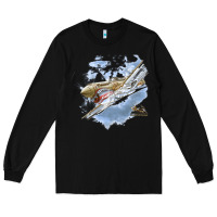 Black flying tigers Long Sleeve Tee - artisFamous