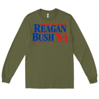 Army Green reagan president Long Sleeve Tee - artisFamous