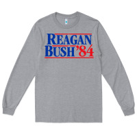 Heather Grey reagan president Long Sleeve Tee - artisFamous