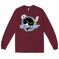 Burgundy plymouth whalers Hockey Long Sleeve Tee - artisFamous