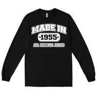 Black made in 1955 funny vintage Long Sleeve Tee - artisFamous